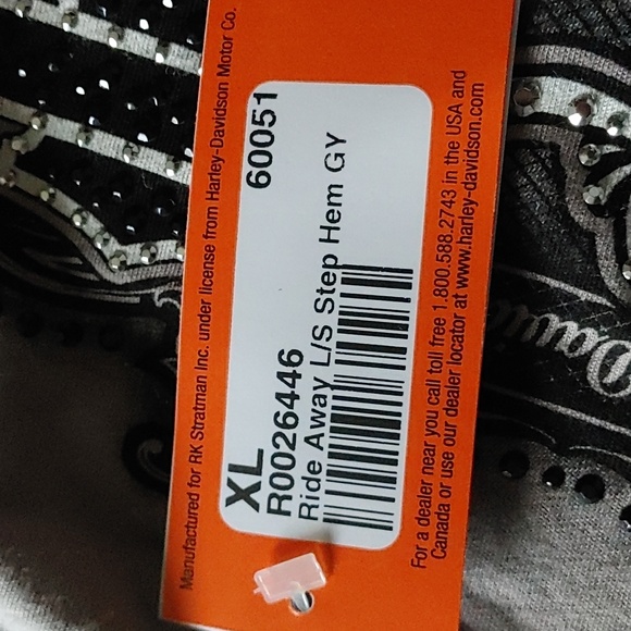 Harley-Davidson Born to Ride overseas tour Sz.XL NWT - Picture 5 of 5